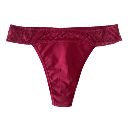 Lace Thong - Red 🩸